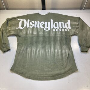 DISNEYLAND RESORT SPIRIT JERSEY Long Sleeve TIE DYE TEE T SHIRT Sz Mens S Green